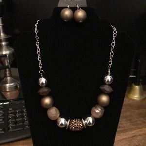 New necklace set with matching earrings